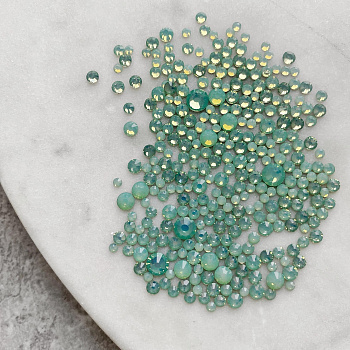 Стразы микс в пакете OPAL 400шт GREEN